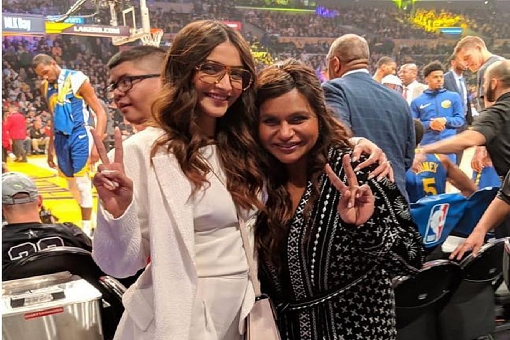 Sonam  Kapoor Bumps Into Mindy Kaling In Los Angeles