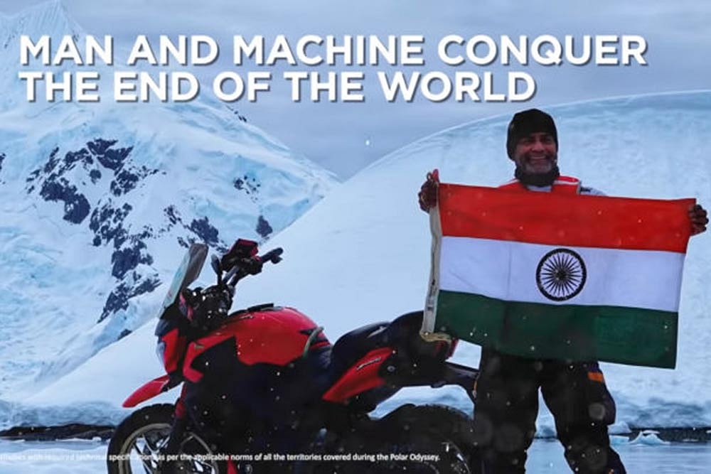 Bajaj Dominar Becomes First Indian Bike To Be Ridden In Antarctica