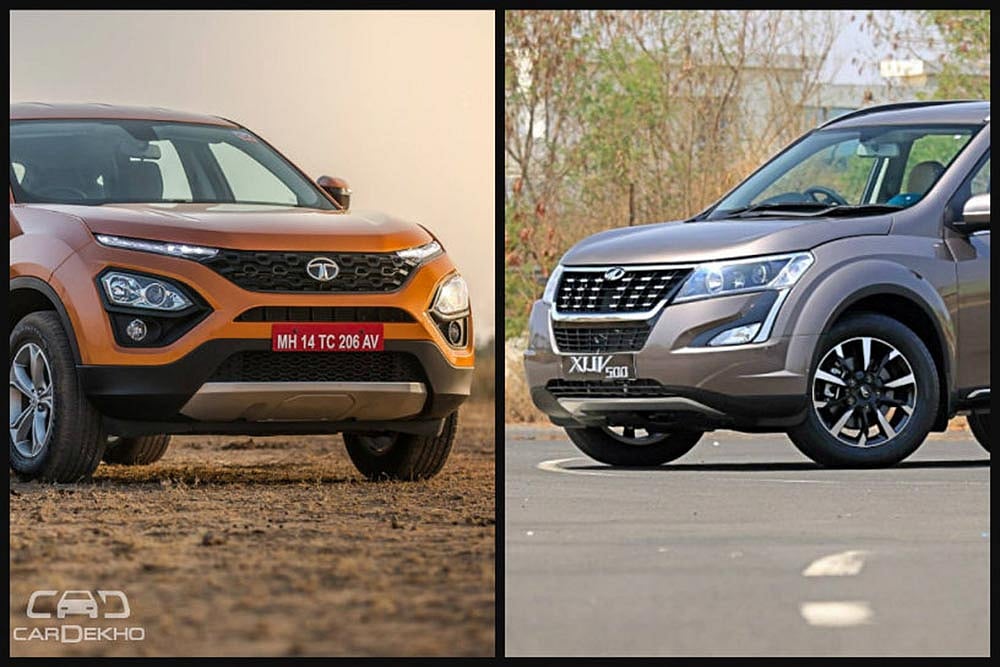 Tata Harrier vs Mahindra XUV500: Variants Comparison