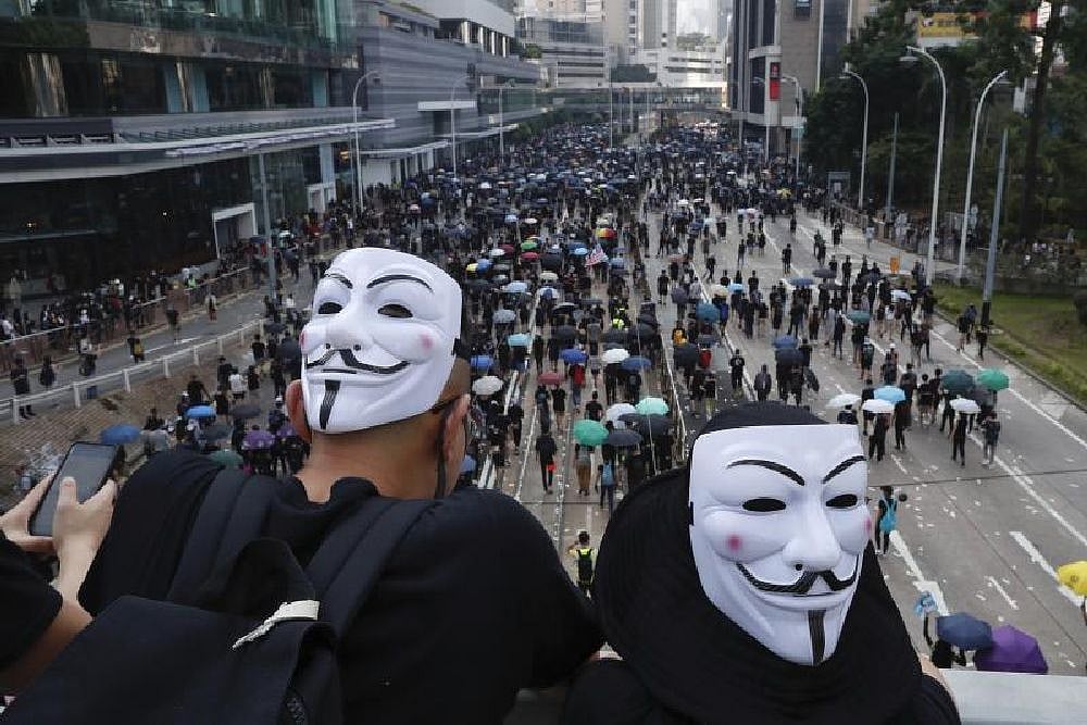 Hong Kong Protester Shot In Chest As China Marks 70 Years Of Communist Rule
