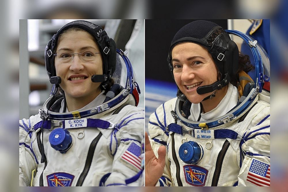 2 NASA Astronauts Create 'HerStory' By Becoming Part Of 1st All-Female Spacewalk