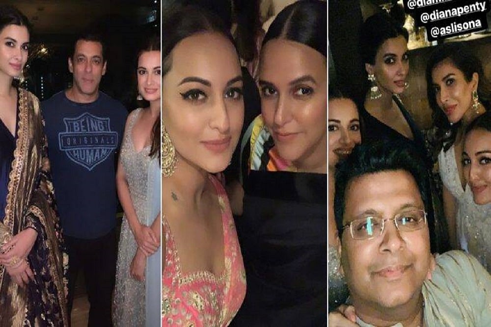 Sonakshi Sinha, Dia Mirza, Diana Penty And Others Look Like 'Patakhas' At Ramesh Taurani's Diwali Bash