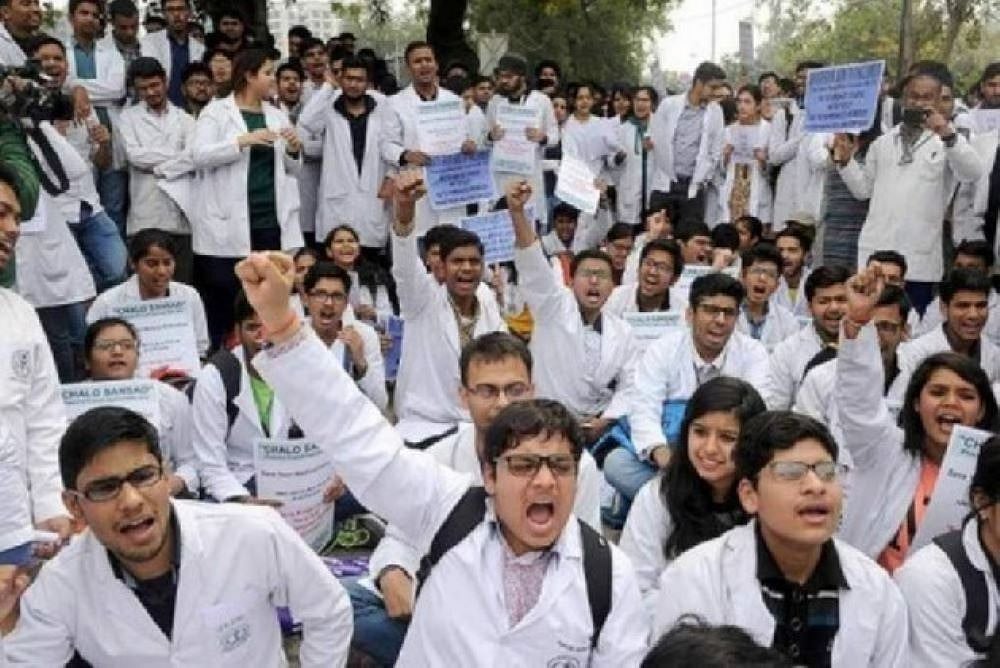 PTI : Doctors' protest image used for representative purposes only |