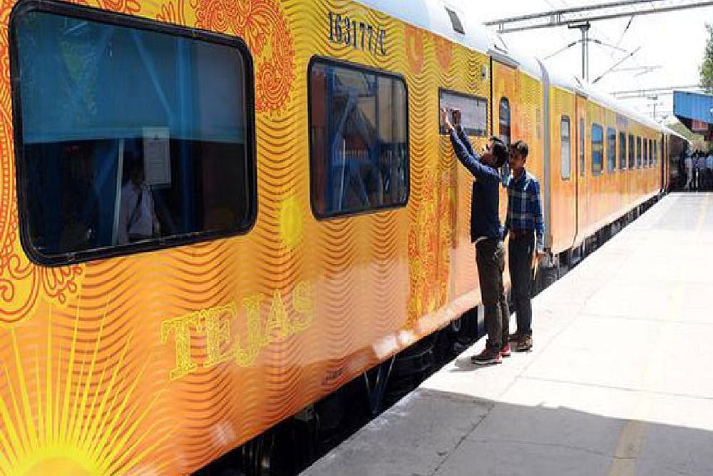 Yogi Adityanath Flags Off Country's First Private Train 'Tejas Express'