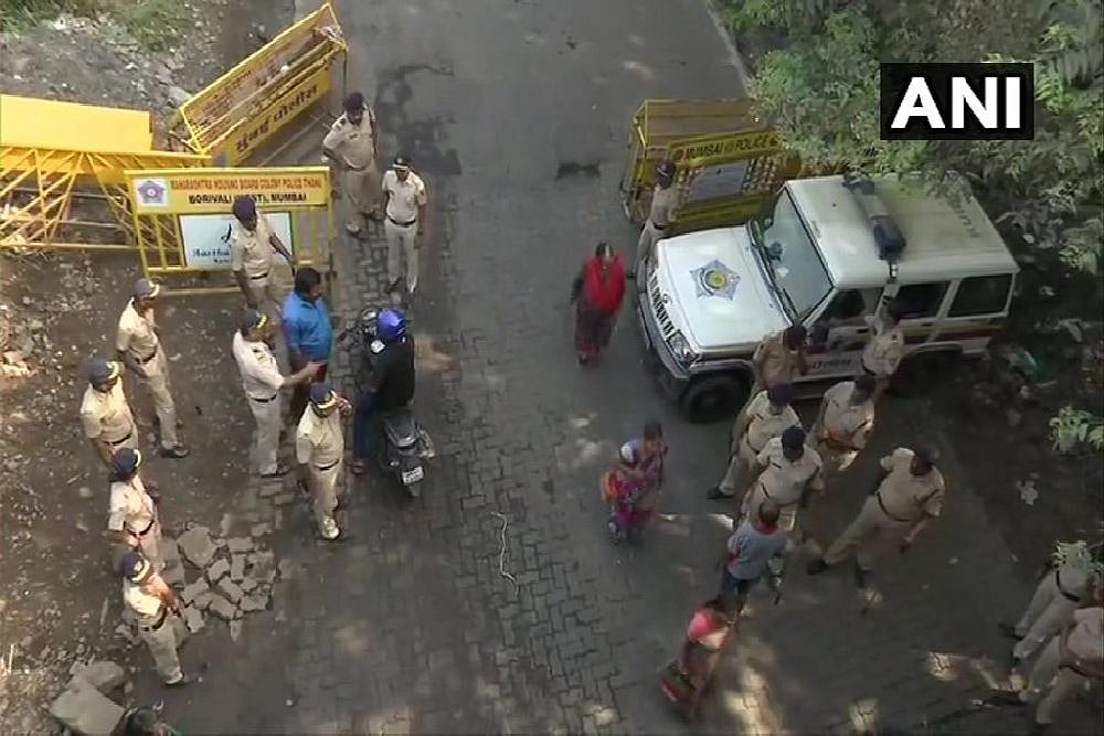 The police had imposed section 144 of CrPC in the wake of huge protest against the felling of trees in Aarey colony. (ANI)