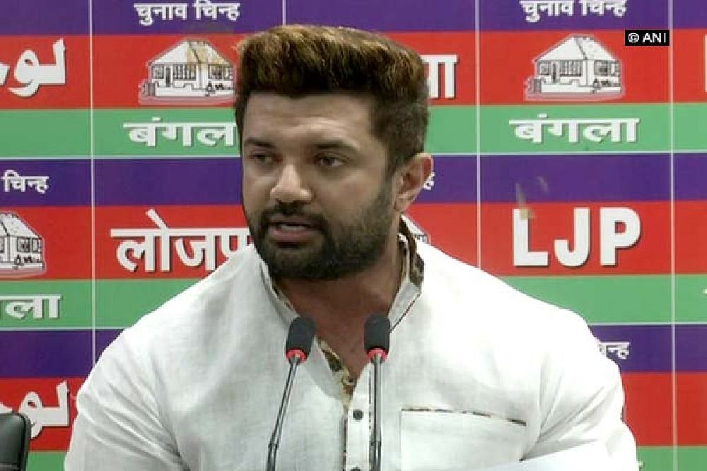 Lok Janshakti Party leader Chirag Paswan