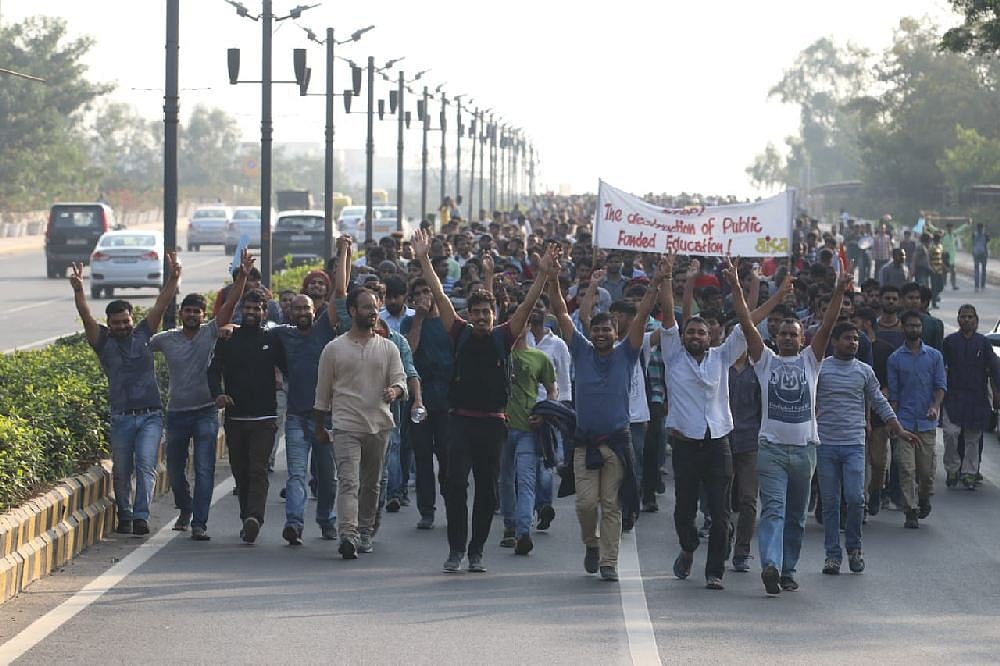 JNU Protest: Entry, Exit Closed At 3 Metro Stations Near Parliament As Students March