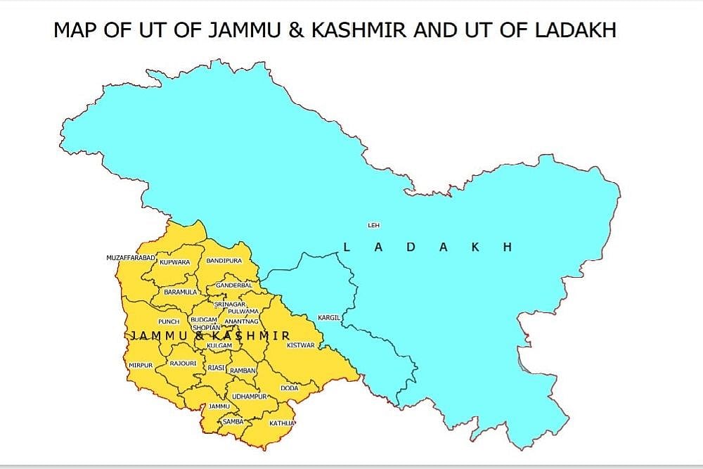 New Map Of India Released, Depicts Union Territories Of Jammu And Kashmir, Ladakh