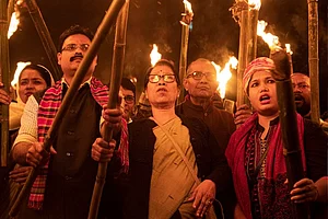 Students Carry Out Torch Rally In Assam, North East Observes Day-Long Bandh Against Citizenship Amendment Bill (CAB)