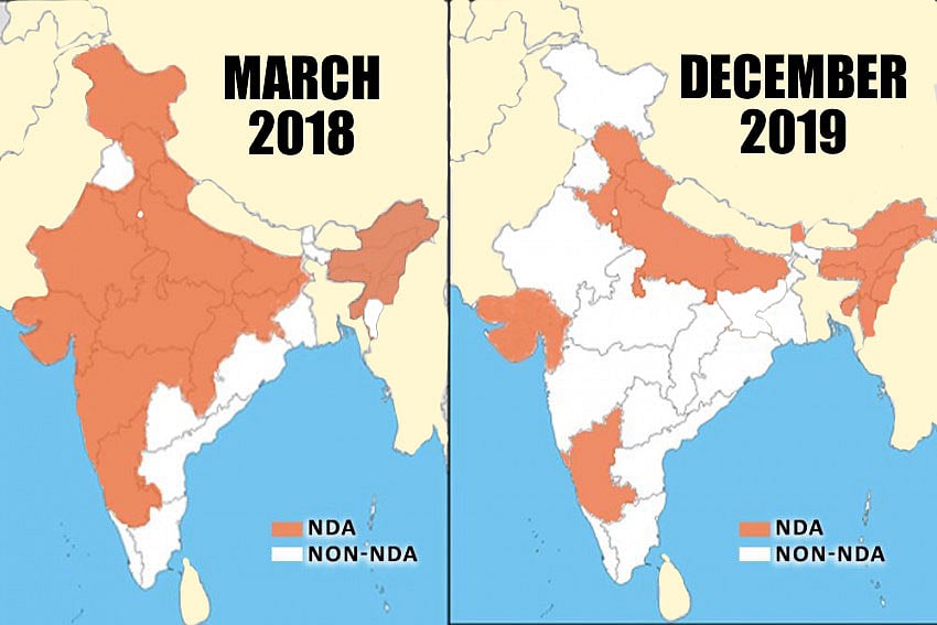 With Jharkhand Loss, BJP's Footprint On Indian Map Reduces To Half