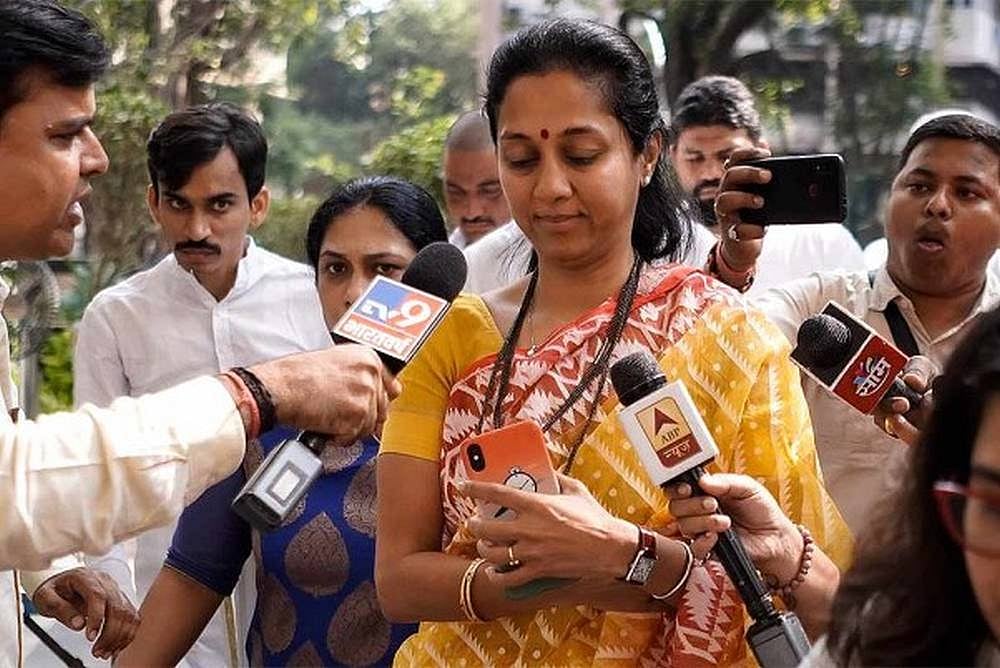 PTI : NCP Leader Supriya Sule |