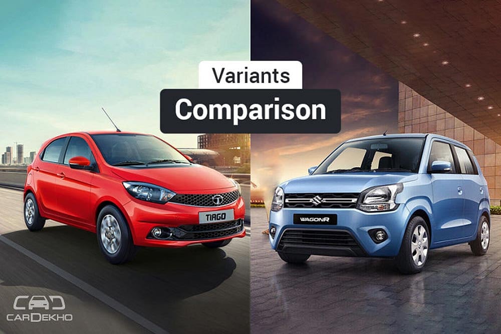2019 Maruti Wagon R vs Tata Tiago: Variants Comparison