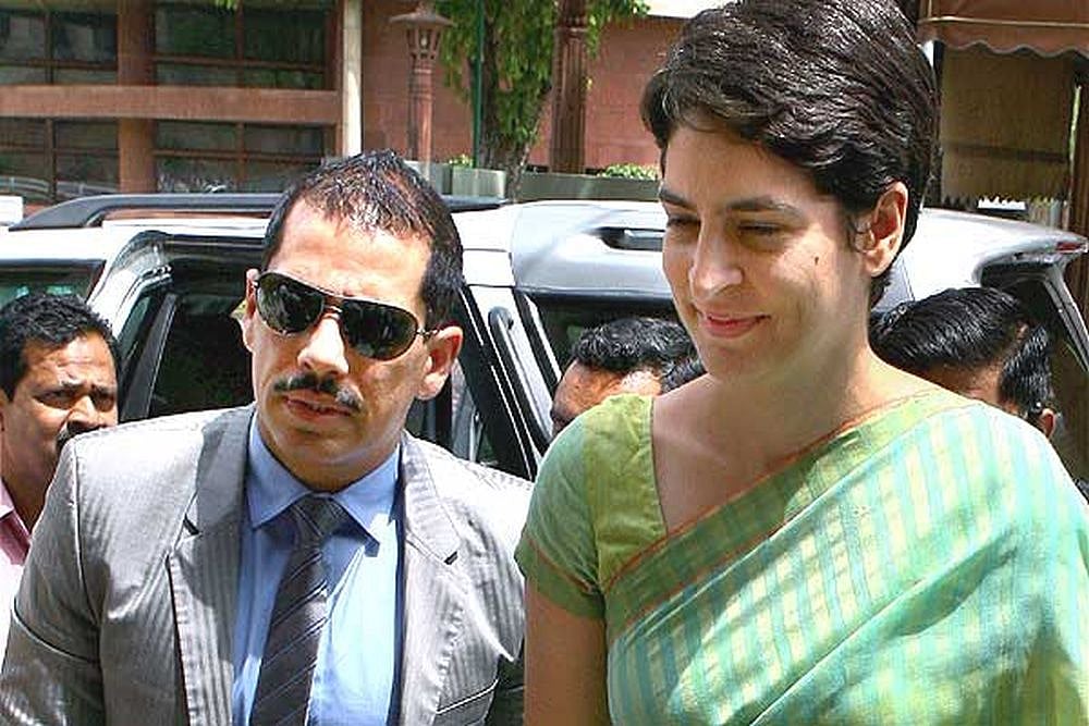 Congress General Secretary Priyanka Gandhi and her husband Robert Vadra