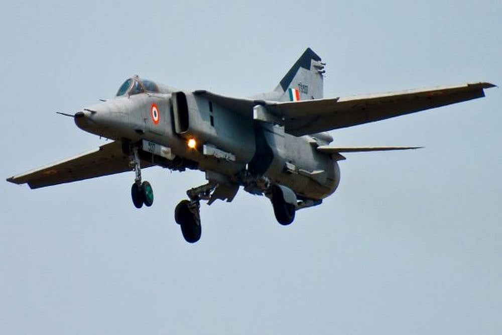 MiG 27 Aircraft Of IAF Crashes In Jaisalmer During Routine Mission, Pilot Safe