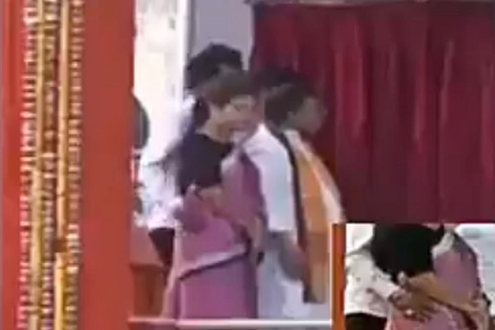 Video Shows Tripura Minister Groping Woman Colleague On Stage During PM's Programme