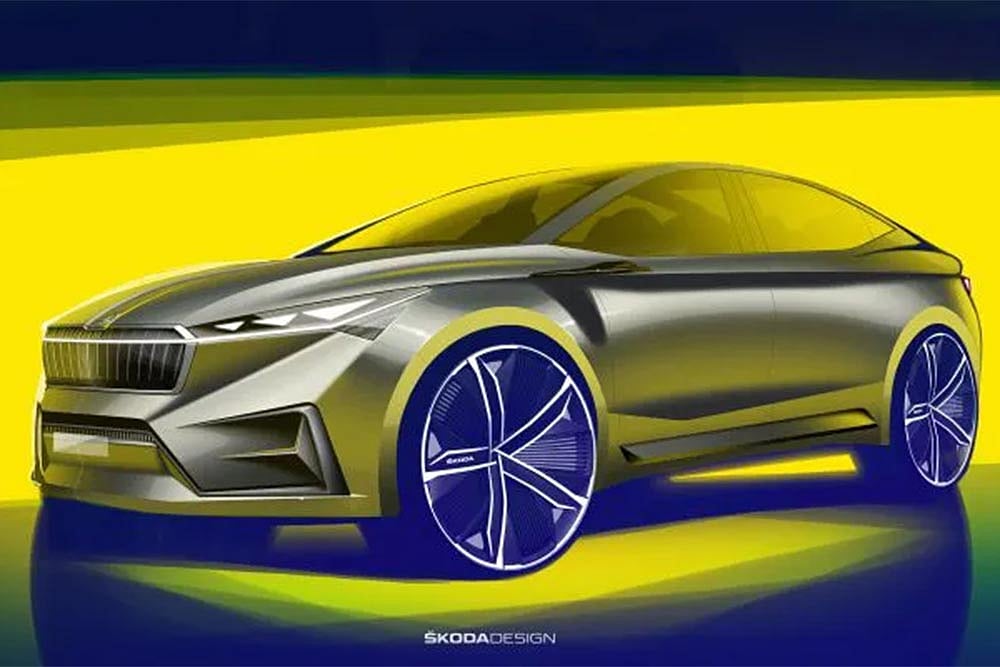 Skoda Teases Electric Vision iV Concept Ahead Of Geneva Reveal