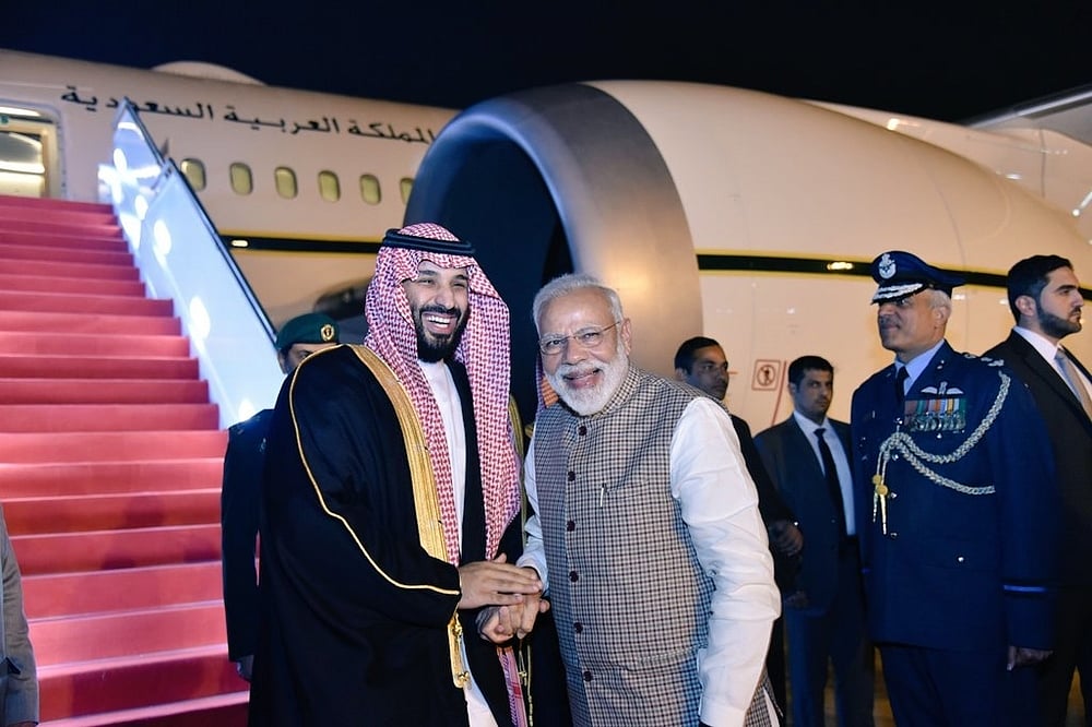 Saudi Crown Prince Mohammed Bin Salman Arrives In India, Received By PM At Airport
