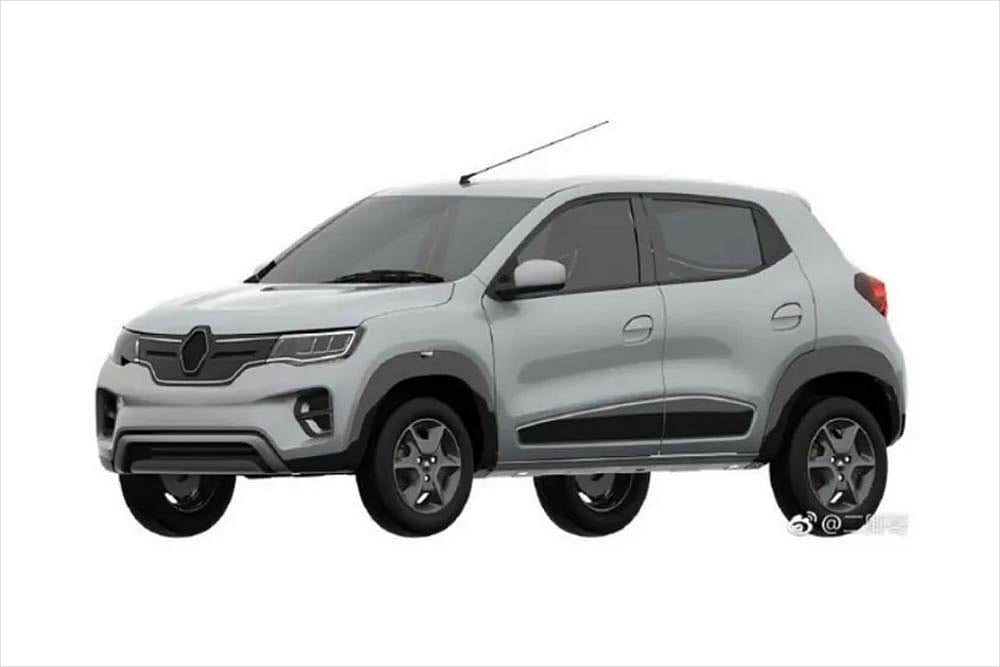 Upcoming Renault Kwid EV Revealed In Leaked Drawings