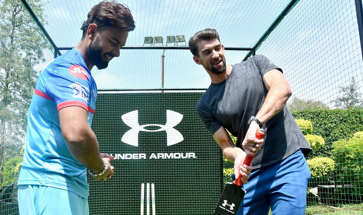 IPL 2019: Rishabh Pant Teaches Olympic Legend Michael Phelps Cricket