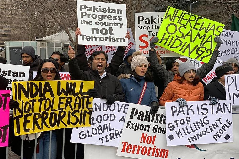 'Pakistan, Export Goods Not Terrorism: Indian-Americans Protest Outside UN Headquarters Against Pulwama Attack