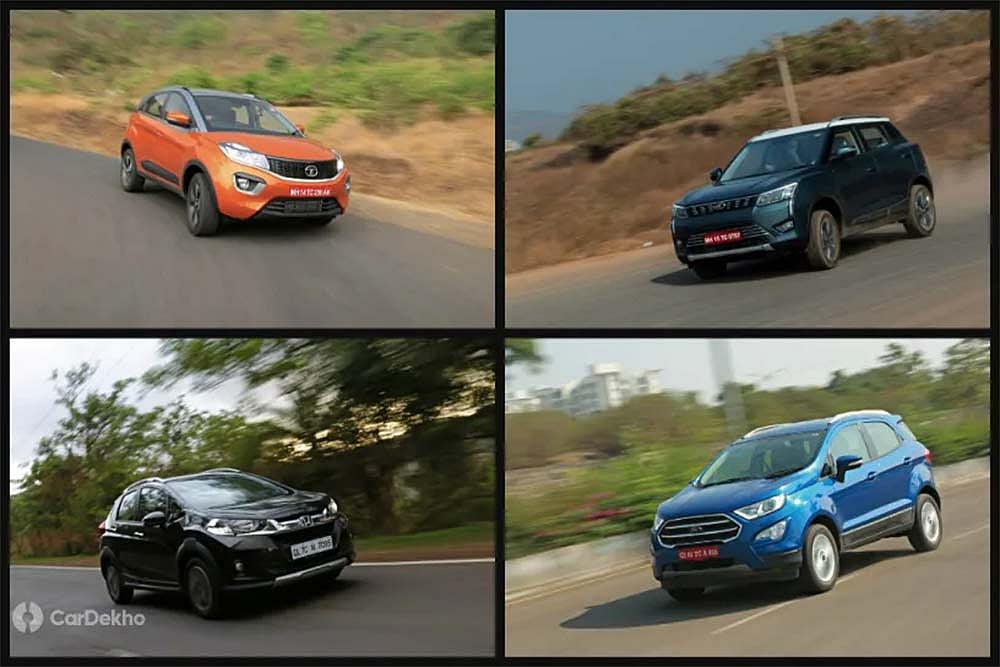 Mahindra XUV300 Vs Tata Nexon Vs Ford EcoSport Vs Honda WR-V (Petrol): Real-world Performance Comparison