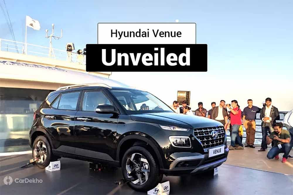 Hyundai Venue Breaks Cover, Ready To Take On Sub-4m SUVs With Bold Styling