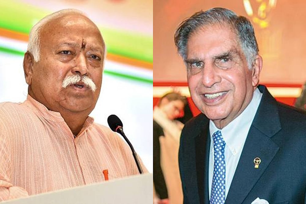 Ratan Tata Meets Mohan Bhagwat At RSS Headquarters In Nagpur