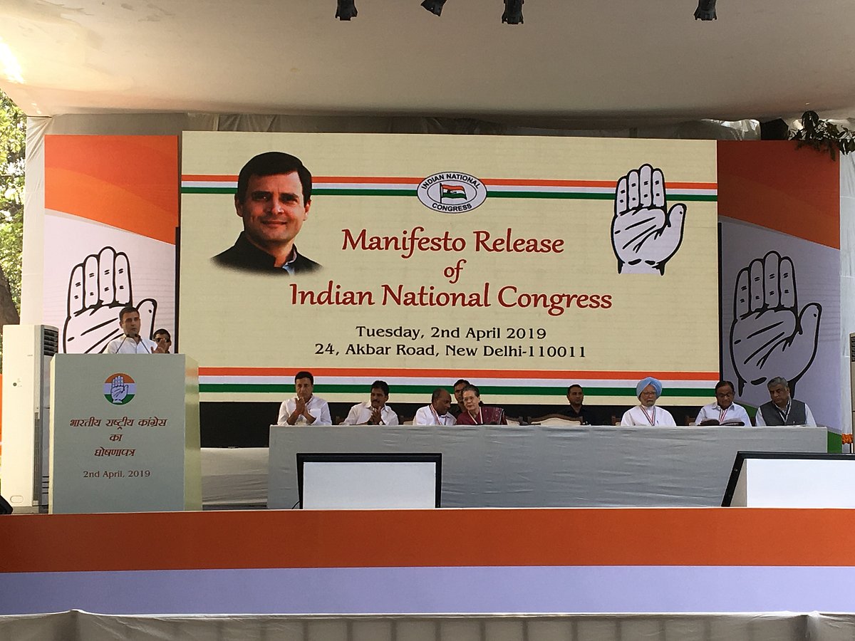 In Its Manifesto, Congress Proposes NYAY Scheme, 'Kisan Budget', Review Of AFSPA