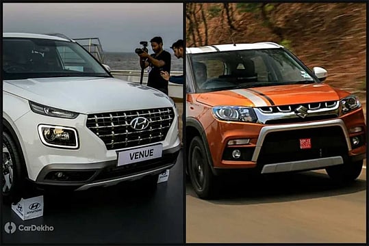 Hyundai Venue vs Maruti Suzuki Vitara Brezza: In Pics