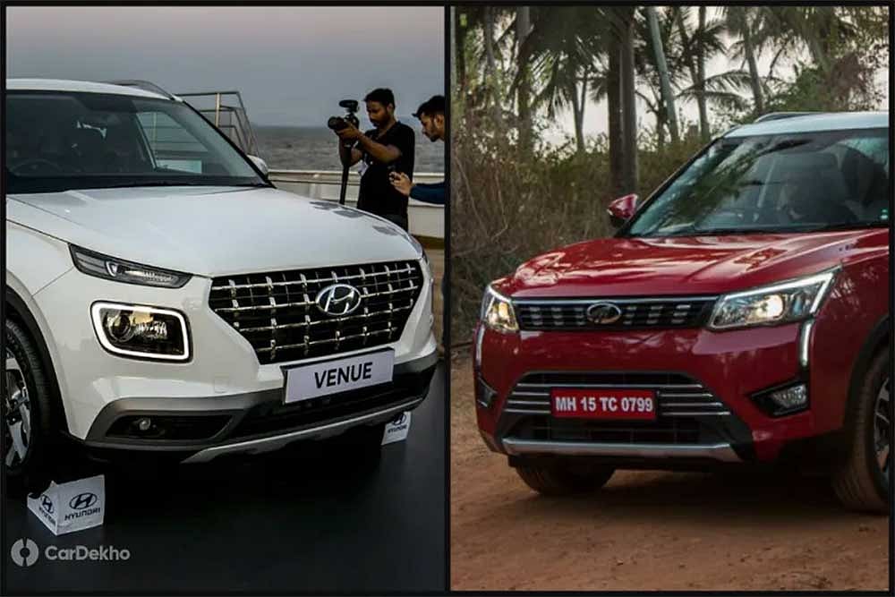 Hyundai Venue vs Mahindra XUV300: In Pics