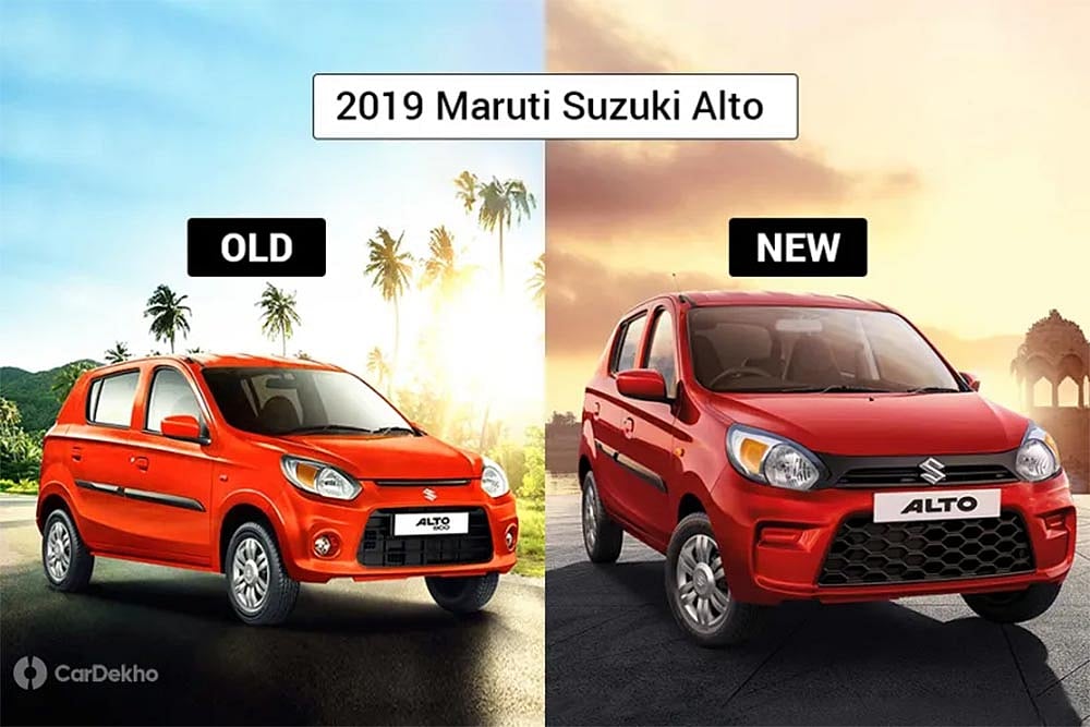 2019 Maruti Suzuki Alto: Old vs New