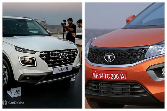 Hyundai Venue vs Tata Nexon: In Pics