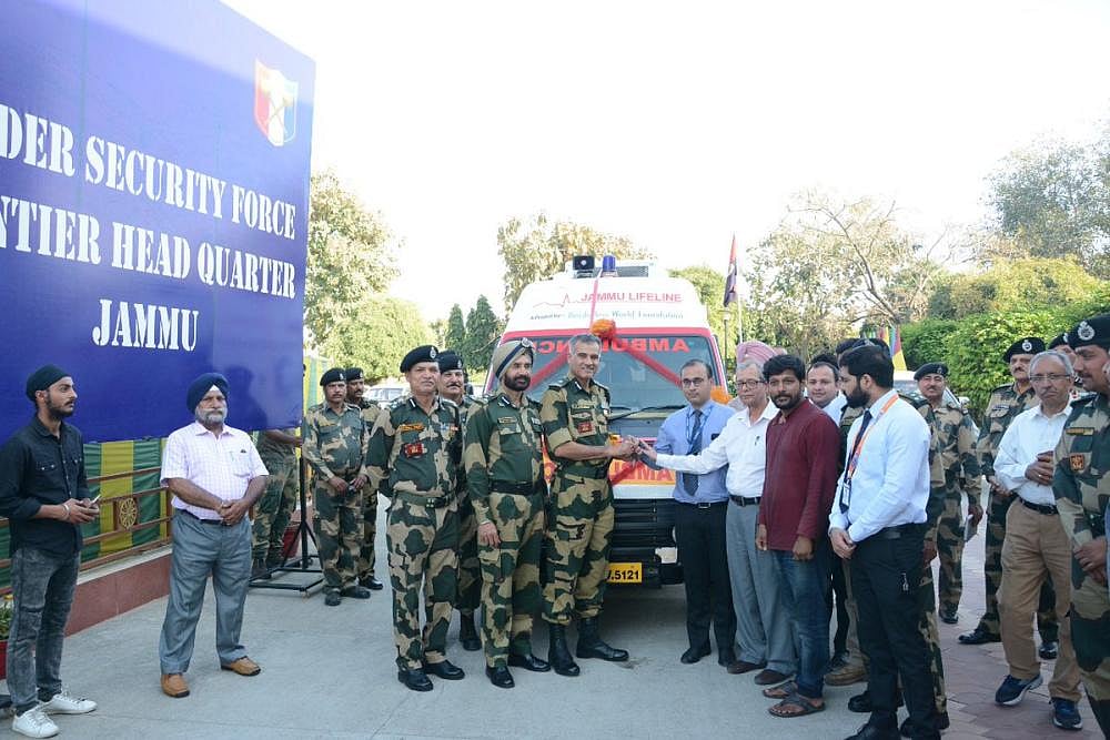 Pune-Based NGO Donates Ambulance To BSF In Jammu