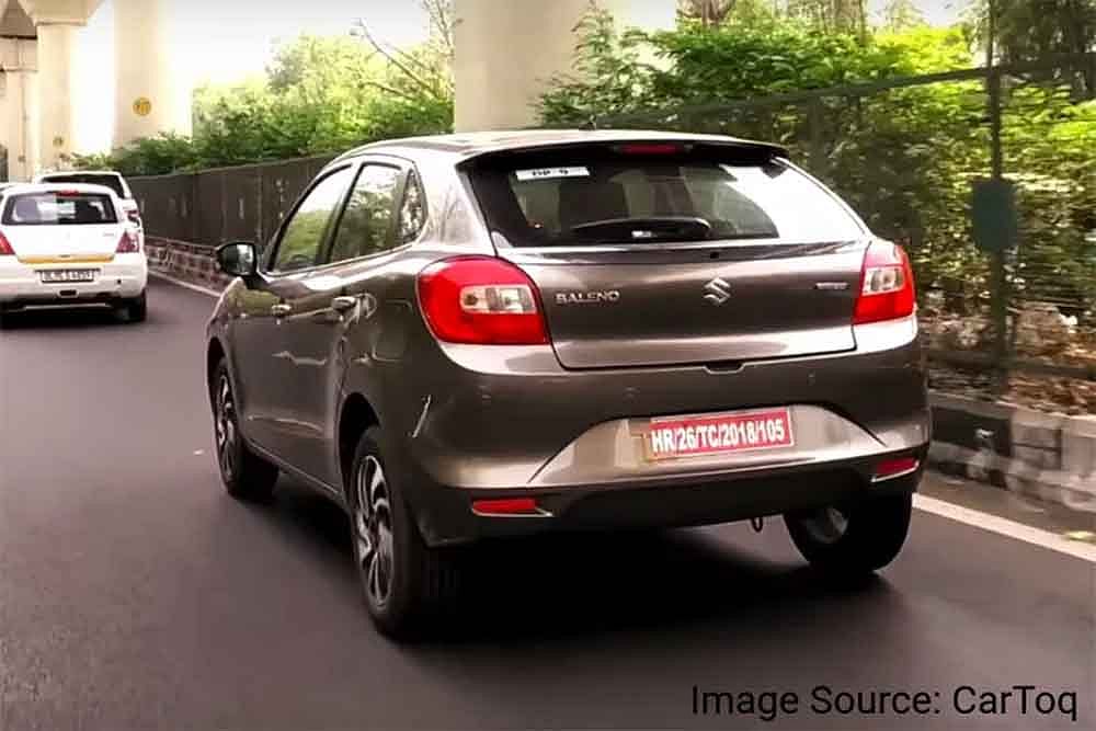 Maruti Suzuki Baleno Spied With A Smart Hybrid Badge