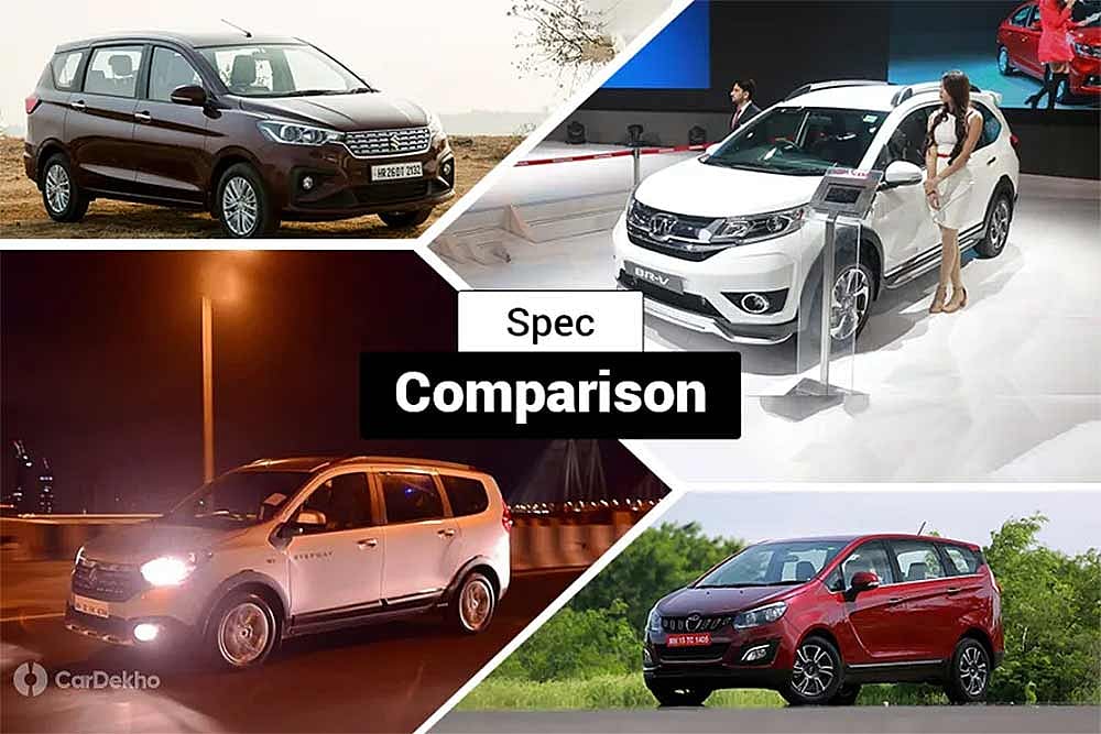 Maruti Suzuki Ertiga 1.5-litre Diesel Vs Mahindra Marazzo Vs Renault Lodgy Vs Honda BR-V: Spec Comparison