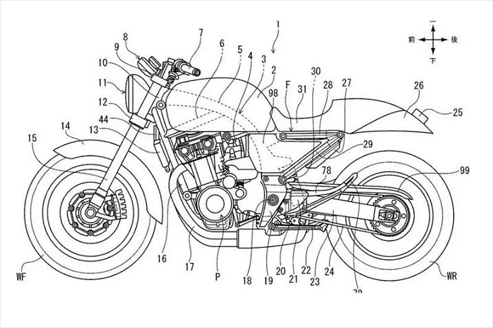 2020 Honda CB400 SF Patent Images Surface Online