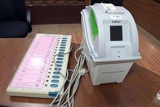 An Electronic Voting Machine with the Voter Verifiable Paper Audit Trail (VVPAT) machine