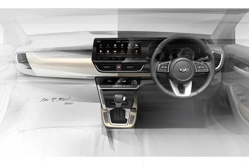 Kia SP2i Official Interior Sketches Revealed Ahead Of June Reveal