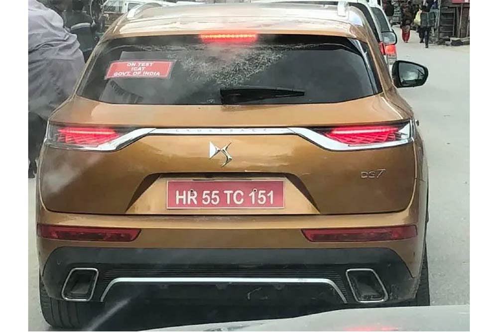 DS 7 Crossback Spied During High Altitude Testing In India