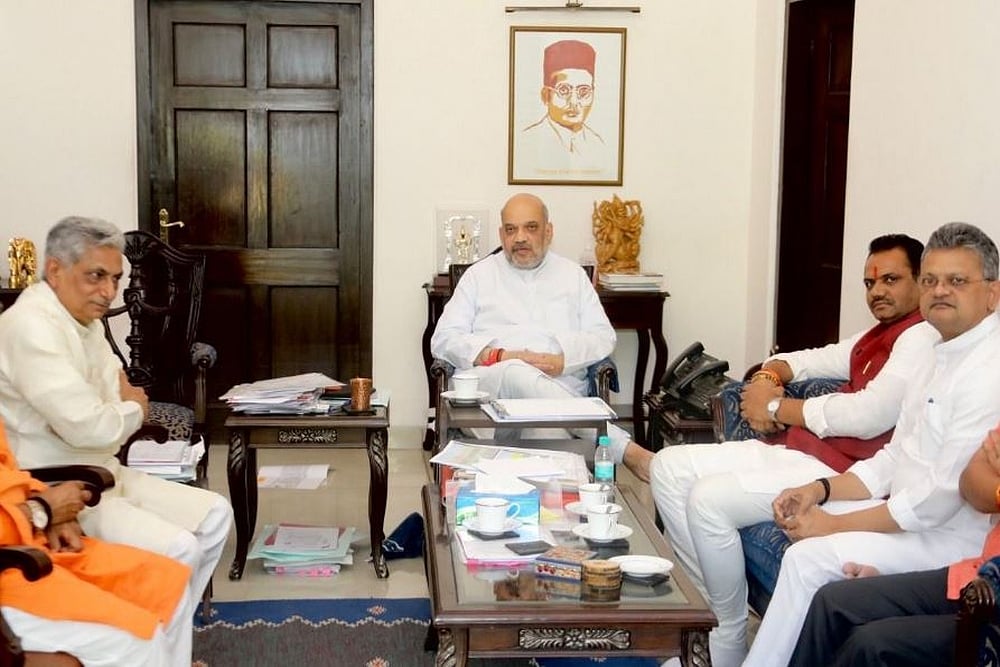 Gujarat BJP Chief Meets Amit Shah, Congratulates Him On 'Joining Modi Cabinet'