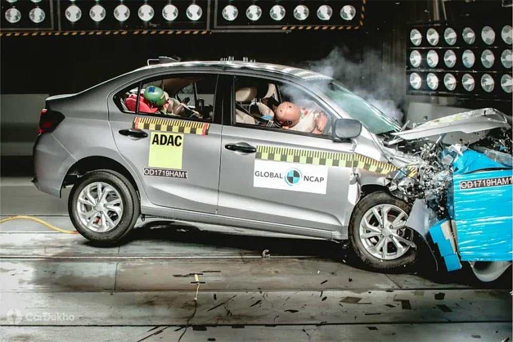 Made-In-India Honda Amaze Scores 4 Stars In Global NCAP Crash Test