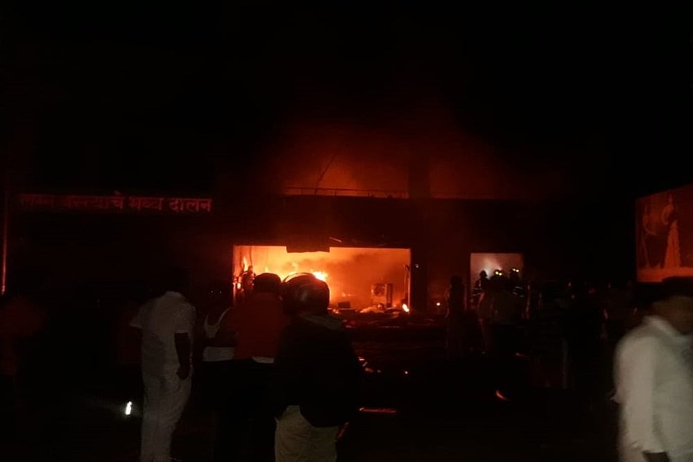 Five Killed In Fire At Cloth Godown In Pune