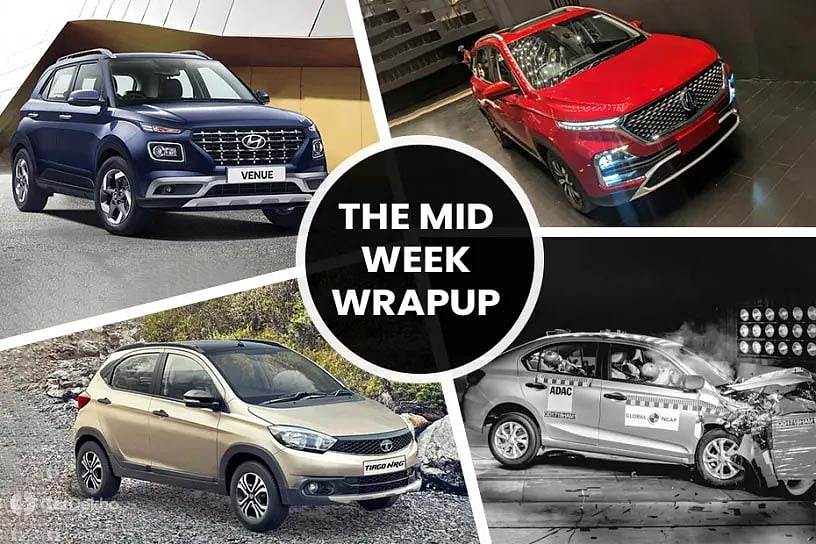 Mid-Week Roundup: Honda Amaze Crash Tested, MG Hector Mild Hybrid’s Mileage Numbers Leaked