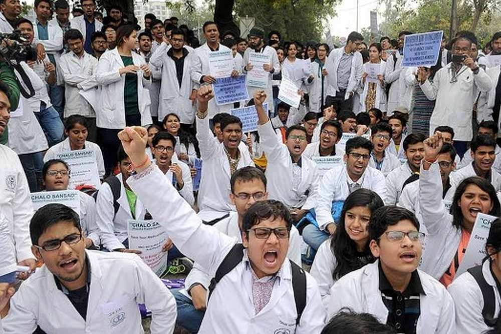 PTI : The doctors have resumed essential and emergency services but not the OPD | 