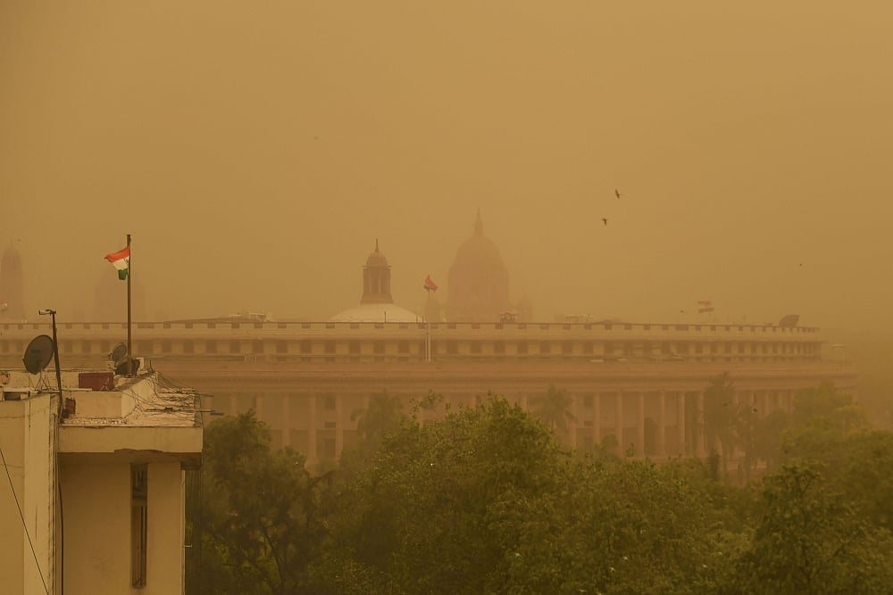 Delhi Airport Flight Operations Hit Due To Severe Dust Storm