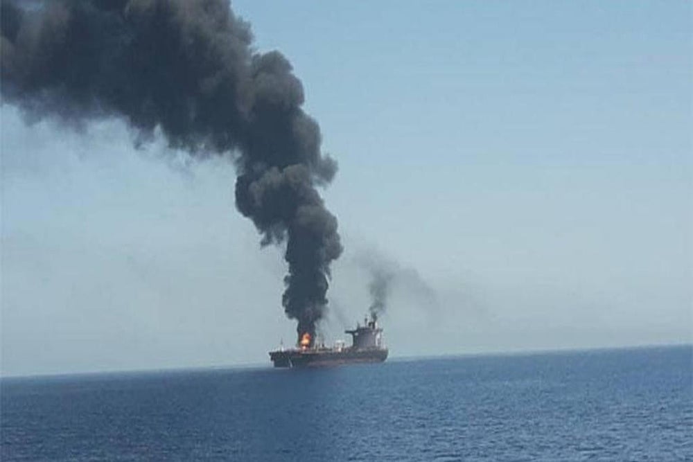 Two Oil Tankers Hit In Gulf Of Oman, Attack Suspected
