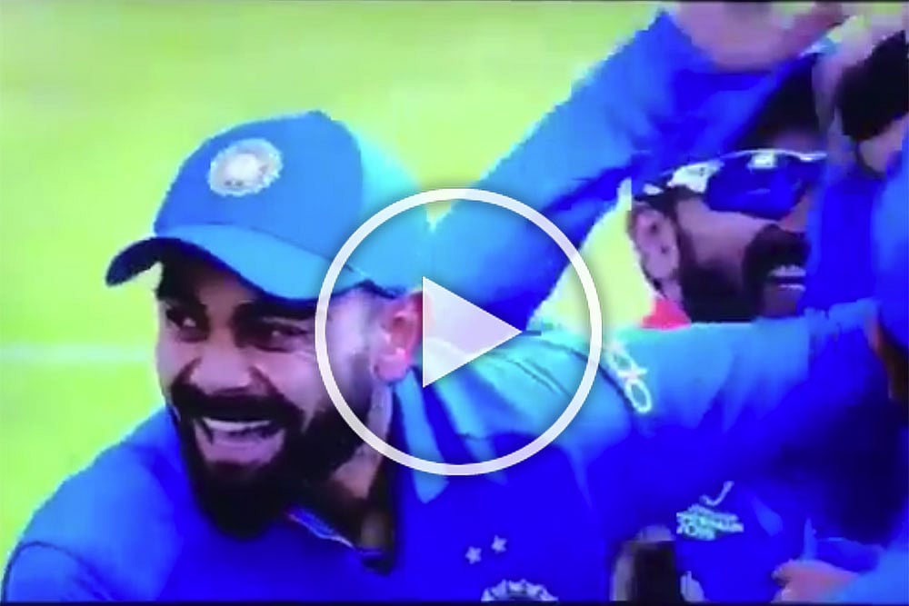 IND Vs PAK, ICC Cricket World Cup: Replacement Vijay Shankar Strikes First Ball! Watch Virat Kohli's Hilarious Reaction