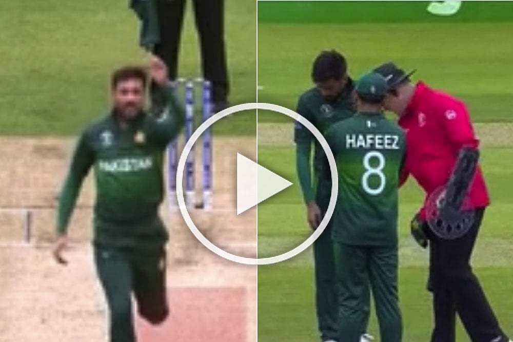 IND Vs PAK, ICC Cricket World Cup 2019: Pakistan Bowler Mohammad Amir Warned Twice For Running Into Danger Zone – WATCH