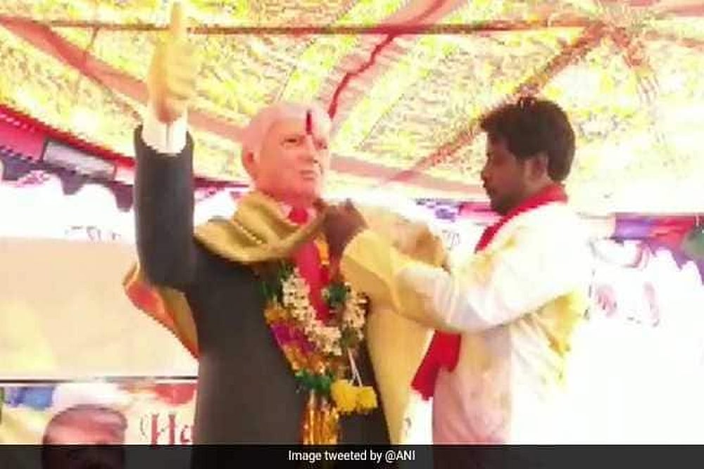 Man In Telengana Erects 6-Foot-Tall Statue Of US President Donald Trump, Worships Him As 'God'