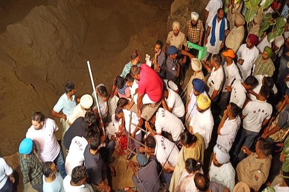 Two- Year Old Boy Rescued From 150-Foot-Deep Borewell In Punjab